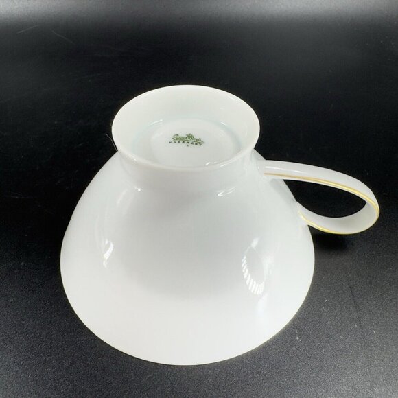 Rosenthal Germany 3680 White Gold Band Black Lines Tea Cup And Saucer Set 2 - Picture 3 of 16